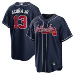 Ronald Acuna Jr. Atlanta Braves Nike Alternate Replica Player Name Jersey - Navy - 49Native