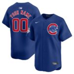 Chicago Cubs Nike  Alternate Limited Custom Jersey - Royal - 49Native