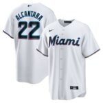 Sandy Alcantara Miami Marlins Nike Replica Player Jersey - White - 49Native