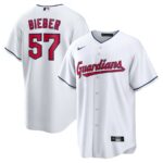 Shane Bieber Cleveland Guardians Nike Replica Player Jersey - White - 49Native