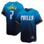 Trea Turner Philadelphia Phillies Nike 2024 City Connect Limited Player Jersey - Blue - 49Native