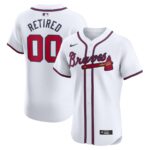 Atlanta Braves Nike Home Elite Pick-A-Player Retired Roster Jersey - White - 49Native