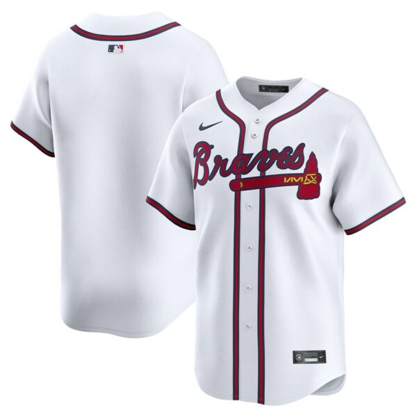 Atlanta Braves Nike Home Limited Jersey - White - 49Native