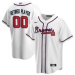 Atlanta Braves Nike Home Pick-A-Player Retired Roster Replica Jersey - White - 49Native