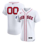 Boston Red Sox Nike Home Elite Custom Patch Jersey - White - 49Native