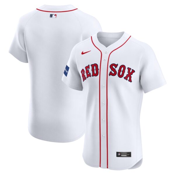 Boston Red Sox Nike Home Elite Patch Jersey - White - 49Native