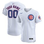 Chicago Cubs Nike Home Elite Custom Jersey - White - 49Native