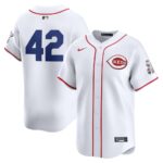 Cincinnati Reds Nike 2024 Jackie Robinson Day Home Limited Jersey - White - 49Native