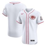 Cincinnati Reds Nike Home Elite Jersey - White - 49Native