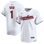Cleveland Guardians Nike #1 Dad Home Limited Jersey - White - 49Native