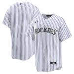 Colorado Rockies Nike Home Blank Replica Jersey - White - 49Native