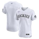 Colorado Rockies Nike Home Elite Jersey - White - 49Native