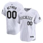 Colorado Rockies Nike Home Limited Pick-A-Player Retired Roster Jersey - White - 49Native