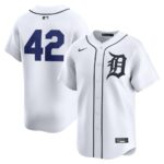 Detroit Tigers Nike 2024 Jackie Robinson Day Home Limited Jersey - White - 49Native