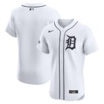 Detroit Tigers Nike Home Elite Patch Jersey - White - 49Native