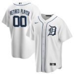 Detroit Tigers Nike Home Pick-A-Player Retired Roster Replica Jersey - White - 49Native