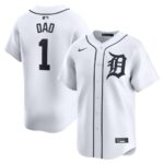 Detroit Tigers Nike #1 Dad Home Limited Jersey - White - 49Native