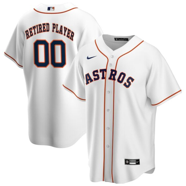 Houston Astros Nike Home Pick-A-Player Retired Roster Replica Jersey - White - 49Native