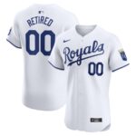 Kansas City Royals Nike Home Elite Pick-A-Player Retired Roster Jersey - White - 49Native
