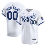 Kansas City Royals Nike Home Limited Custom Jersey - White - 49Native