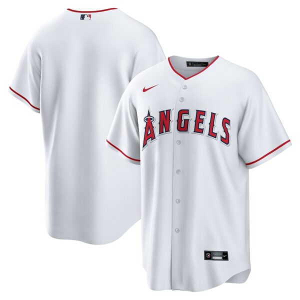 Los Angeles Angels Nike Home Replica Team Jersey - White - 49Native