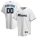 Miami Marlins Nike Home Pick-A-Player Retired Roster Replica Jersey - White - 49Native
