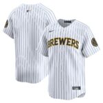 Milwaukee Brewers Nike  Alternate Limited Jersey - White - 49Native