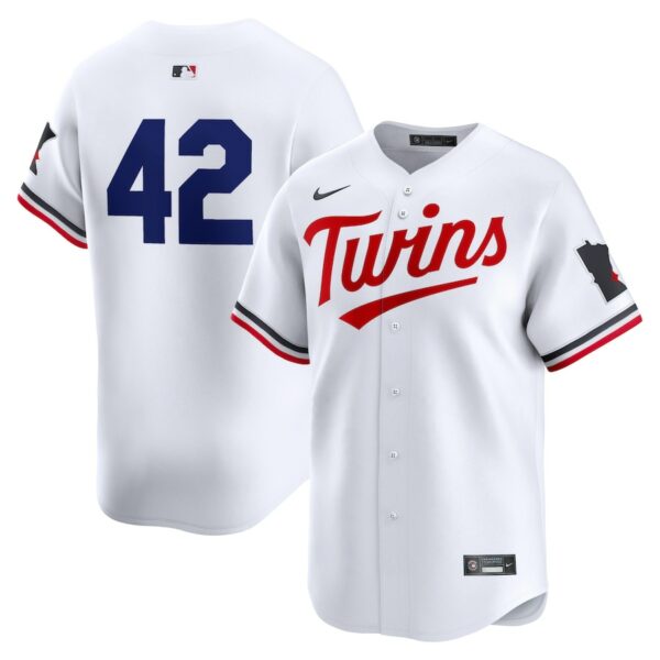 Minnesota Twins Nike 2024 Jackie Robinson Day Home Limited Jersey - White - 49Native