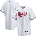 Minnesota Twins Nike Home Replica Team Jersey - White - 49Native