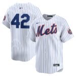 New York Mets Nike 2024 Jackie Robinson Day Home Limited Jersey - White - 49Native
