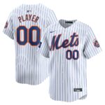 New York Mets Nike 2024 MLB World Tour London Series Home Pick-A-Player Limited Jersey - White - 49Native