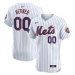 New York Mets Nike Home Elite Pick-A-Player Retired Roster Patch Jersey - White - 49Native