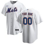 New York Mets Nike Home Replica Custom Jersey - White - 49Native