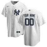 New York Yankees Nike Home Replica Custom Jersey - White - 49Native