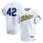 Oakland Athletics Nike 2024 Jackie Robinson Day Home Limited Jersey - White - 49Native