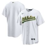 Oakland Athletics Nike Home Blank Replica Jersey - White - 49Native