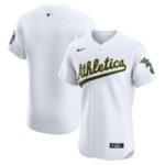 Oakland Athletics Nike Home Elite Jersey - White - 49Native