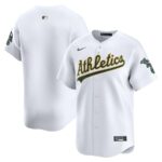 Oakland Athletics Nike Home Limited Jersey - White - 49Native