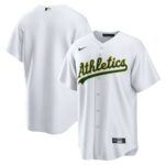 Oakland Athletics Nike Home Replica Team Jersey - White - 49Native