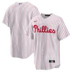 Philadelphia Phillies Nike Home Replica Team Jersey - White - 49Native