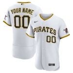 Pittsburgh Pirates Nike Home Custom Jersey - White - 49Native