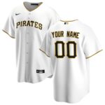 Pittsburgh Pirates Nike Home Replica Custom Jersey - White - 49Native