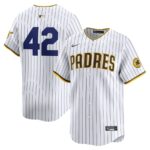 San Diego Padres Nike 2024 Jackie Robinson Day Home Limited Jersey - White - 49Native