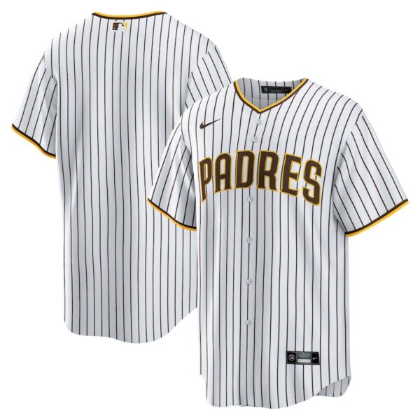 San Diego Padres Nike Home Blank Replica Jersey - White - 49Native