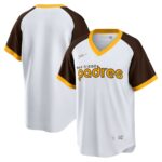 San Diego Padres Nike Home Cooperstown Collection Team Jersey - White - 49Native