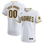 San Diego Padres Nike Home Elite Custom Jersey - White - 49Native