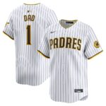 San Diego Padres Nike #1 Dad Home Limited Jersey - White - 49Native