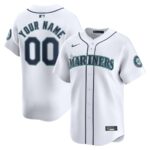 Seattle Mariners Nike Home Limited Custom Jersey - White - 49Native