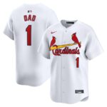 St. Louis Cardinals Nike #1 Dad Home Limited Jersey - White - 49Native