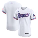 Texas Rangers Nike Home Elite Jersey - White - 49Native